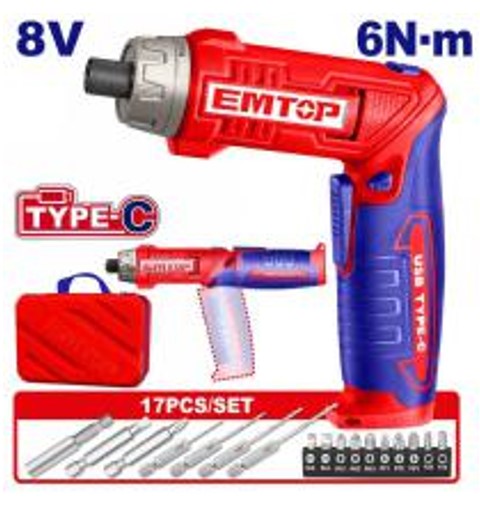 ECSR0803, Cordless screwdriver - 8V, 220rpm Professional Grade Power Tool Equipment